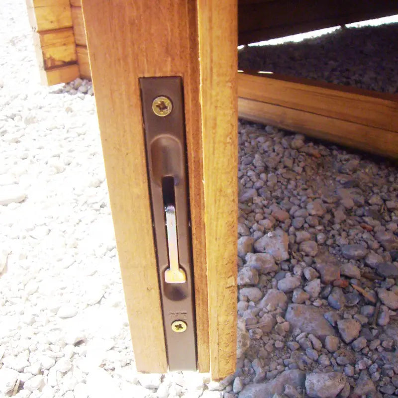 Abri en bois massif 9m² PRIMO 28mm traité teinté marron Gardy Shelter Ma boutique