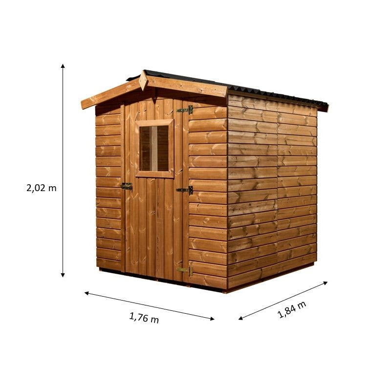 Abri Therma 3,24m² en bois thermo traité avec plancher - HABRITA Ma boutique