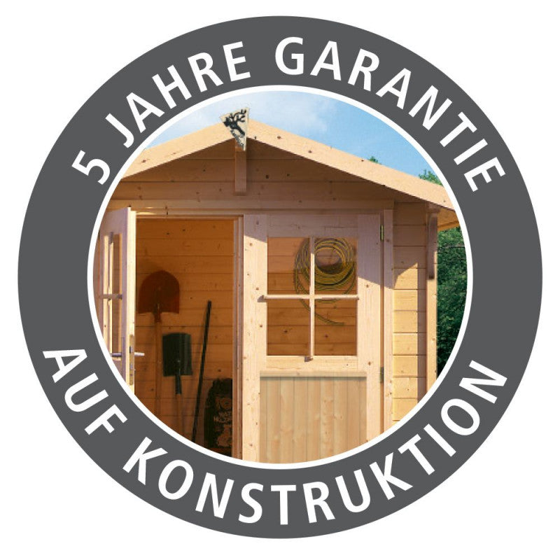 Abri toit plat 13,60m² bois massif 40mm Northeim 5 – Karibu Ma boutique