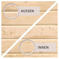 Abri toit plat 13,60m² bois massif 40mm Northeim 5 – Karibu Ma boutique