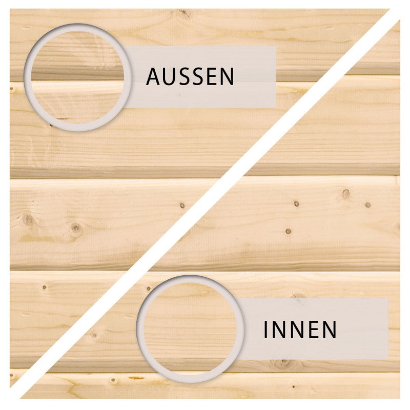 Abri toit plat 18,08m² bois massif 40mm Northeim 6 – Karibu Ma boutique
