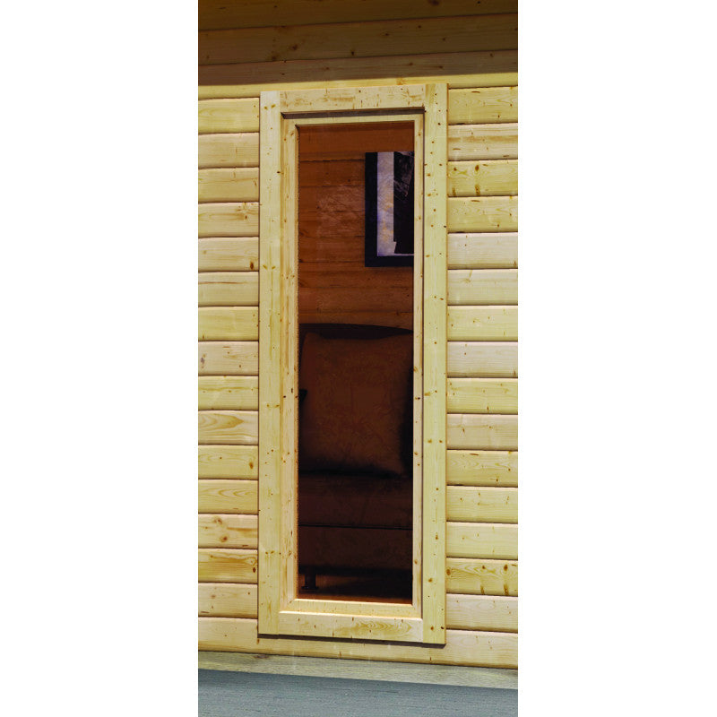 Abri toit plat 18,78m² bois massif 40mm Radeburg 5 – Karibu Ma boutique