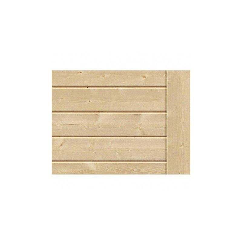 Abri toit plat en bois massif 19mm 4.62m² Glücksburg 3 - Karibu Ma boutique