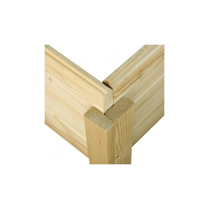 Abri toit plat en bois massif 19mm 4.62m² Glücksburg 3 - Karibu Ma boutique