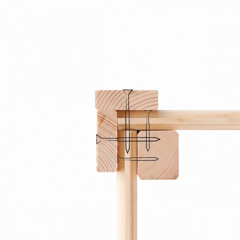 Abri toit plat en bois massif 19mm Qubic 6,05m² + appentis 5,6m² gris terre - Karibu Ma boutique
