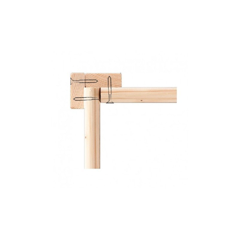 Abri toit plat en bois massif 19mm Qubic 6,05m² - Karibu Ma boutique