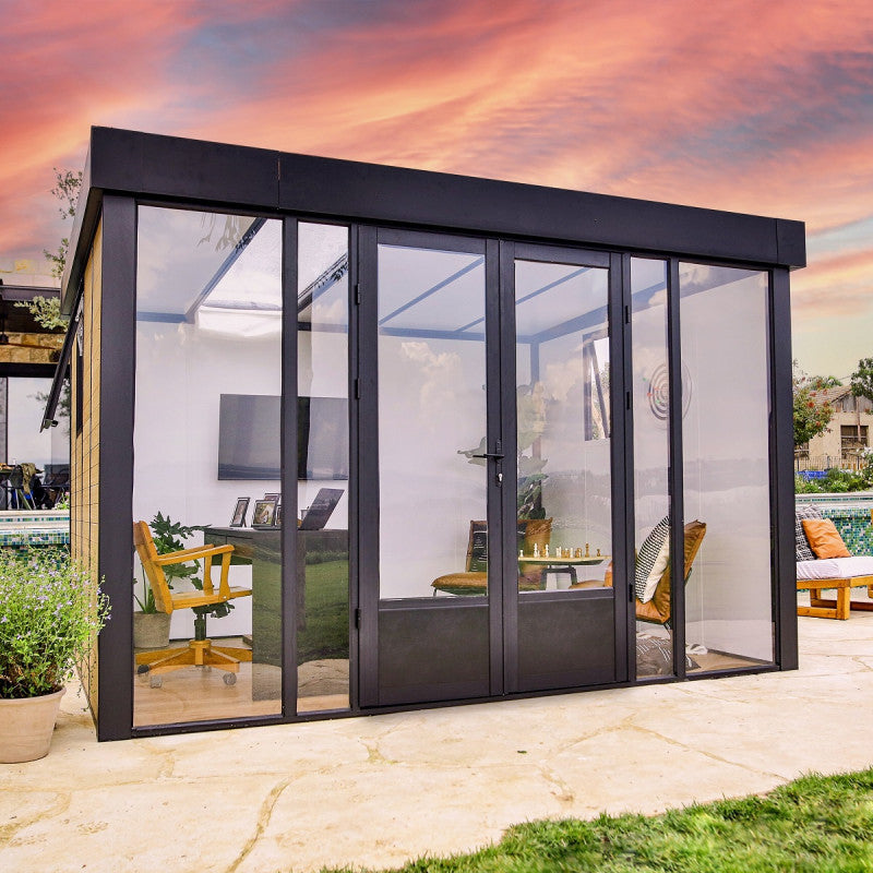 Studio de jardin en aluminium et bois composite 10,1m² - isolation triple paroi Copenhagen – Canopia by Palram Ma boutique