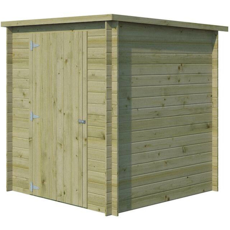 Chalet moderne Svendborg 3,23m² en bois traité 19mm avec porte simple - Gardenas Ma boutique