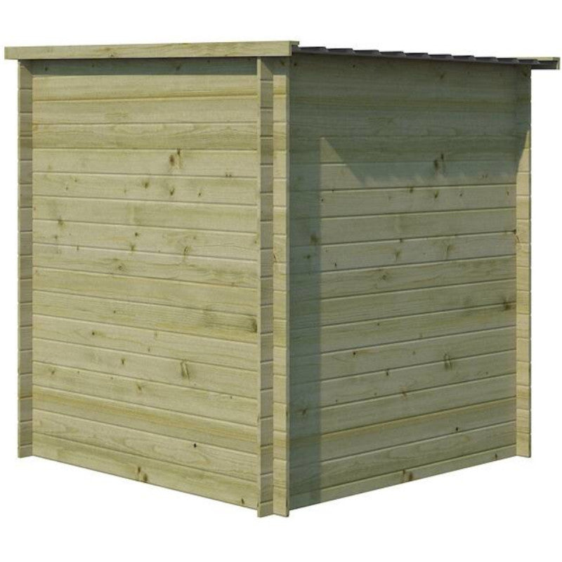 Chalet moderne Svendborg 3,23m² en bois traité 19mm avec porte simple - Gardenas Ma boutique