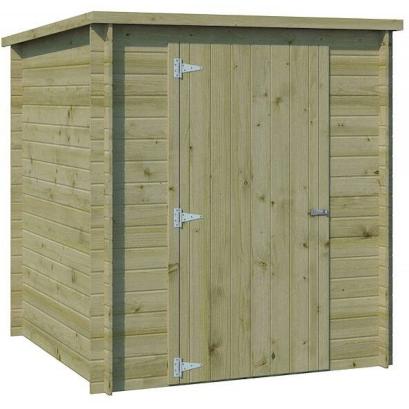 Chalet moderne Svendborg 3,23m² en bois traité 19mm avec porte simple - Gardenas Ma boutique
