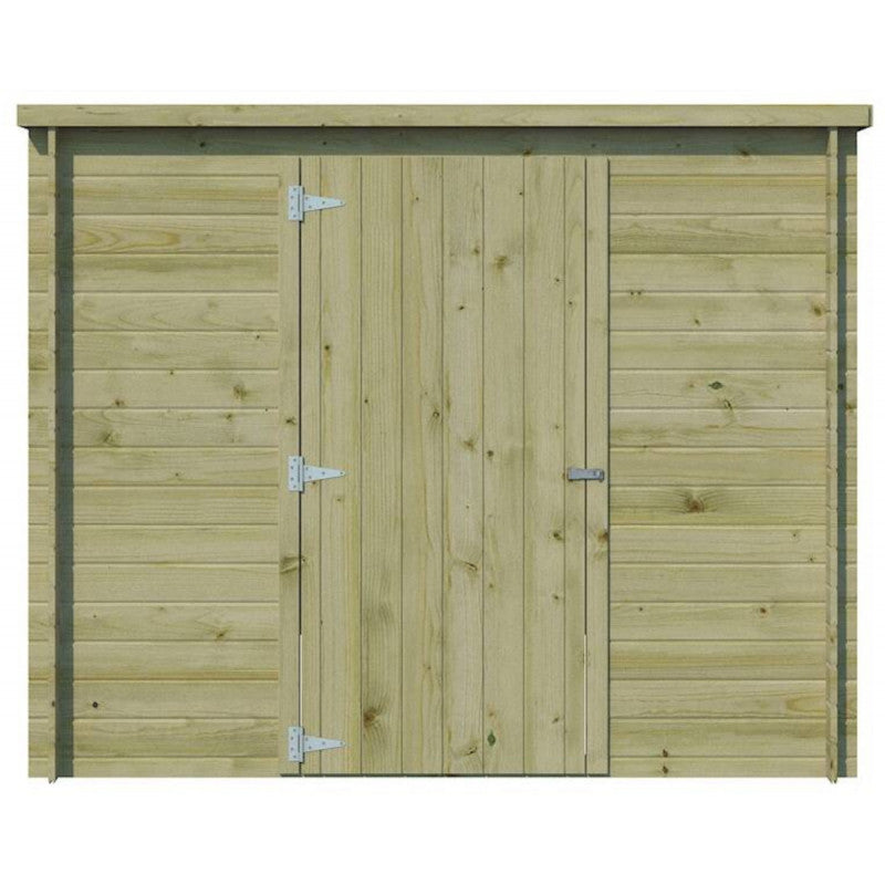 Chalet moderne Svendborg 5,81m² en bois traité 19mm avec porte simple - Gardenas Ma boutique