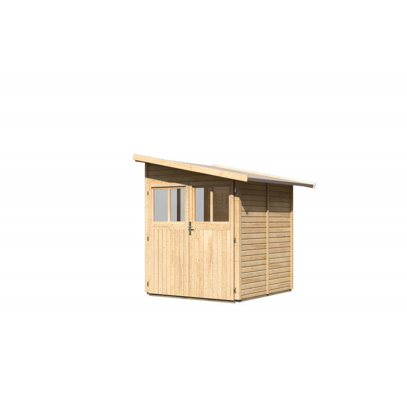 Remise adossée Juist 2 en bois certifié 3,28m² - Karibu Ma boutique